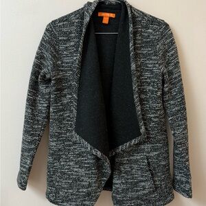 Black and Gray Open Front Cardigan Size XS